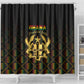 Ghana Gold Emblem Shower Curtain The Heart of Gold of Africa - African Pride