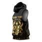Personalized Ghana Gold Emblem Sleeveless Hoodie The Heart of Gold of Africa - African Pride