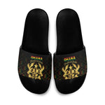 Ghana Kente Pattern Slide Sandals The Heart of Gold of Africa
