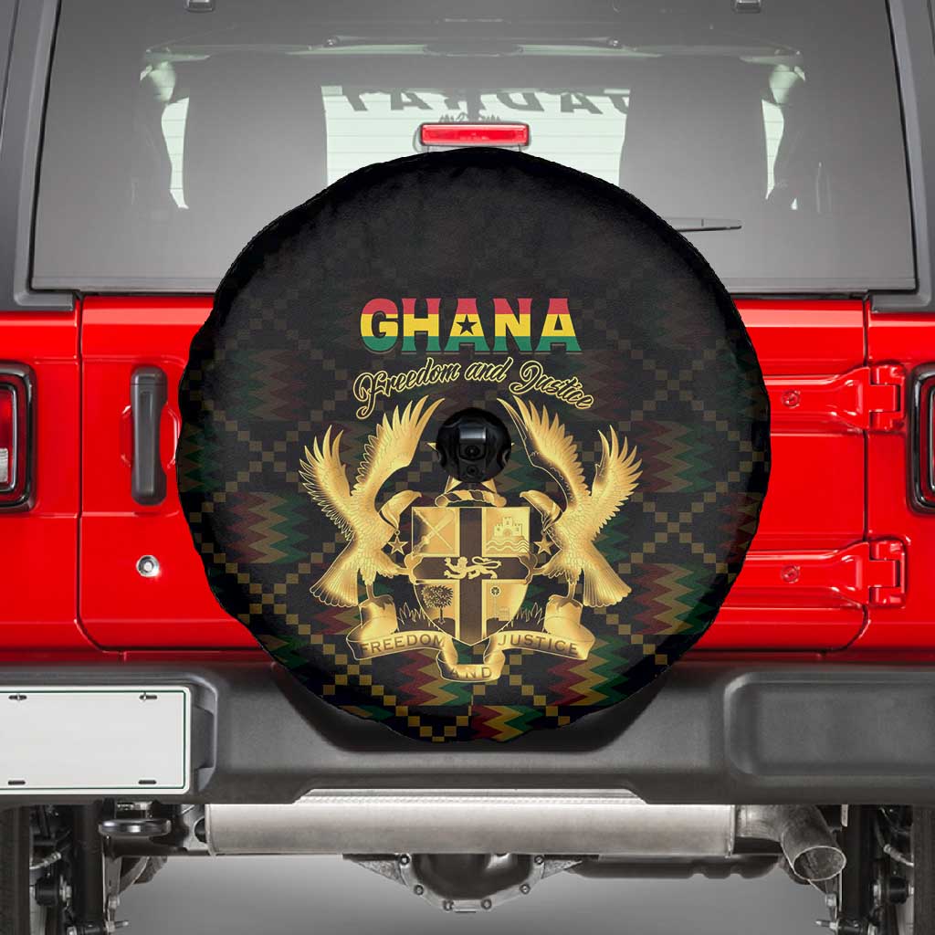 Ghana Gold Emblem Spare Tire Cover The Heart of Gold of Africa - African Pride