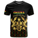 Personalized Ghana Gold Emblem T shirt The Heart of Gold of Africa - African Pride