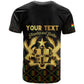 Personalized Ghana Gold Emblem T shirt The Heart of Gold of Africa - African Pride