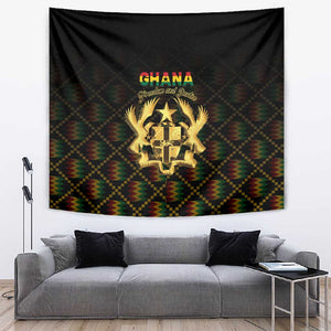 Ghana Gold Emblem Tapestry The Heart of Gold of Africa - African Pride