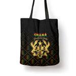 Ghana Kente Pattern Tote Bag The Heart of Gold of Africa