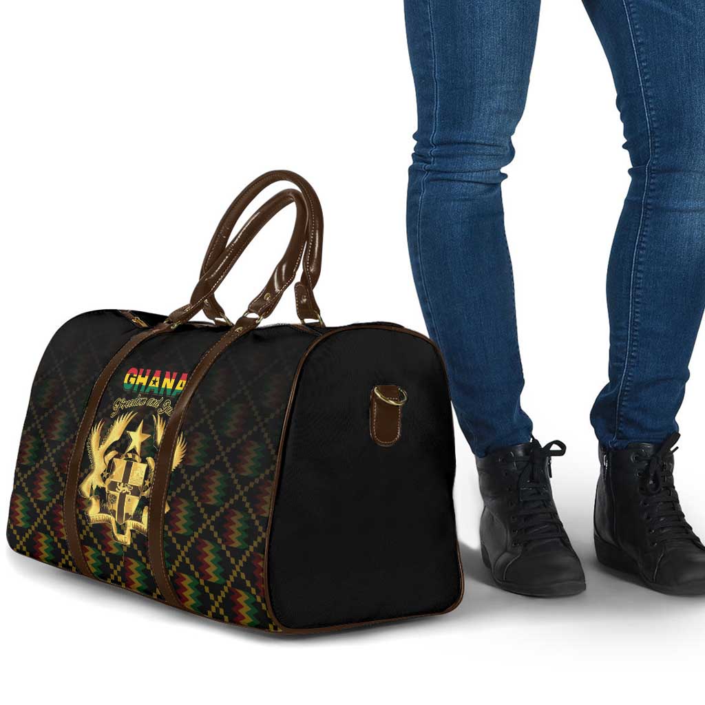Ghana Kente Pattern Travel Bag The Heart of Gold of Africa