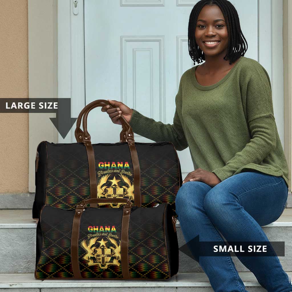 Ghana Kente Pattern Travel Bag The Heart of Gold of Africa