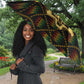 Ghana Kente Pattern Umbrella The Heart of Gold of Africa
