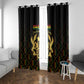Ghana Gold Emblem Window Curtain The Heart of Gold of Africa - African Pride