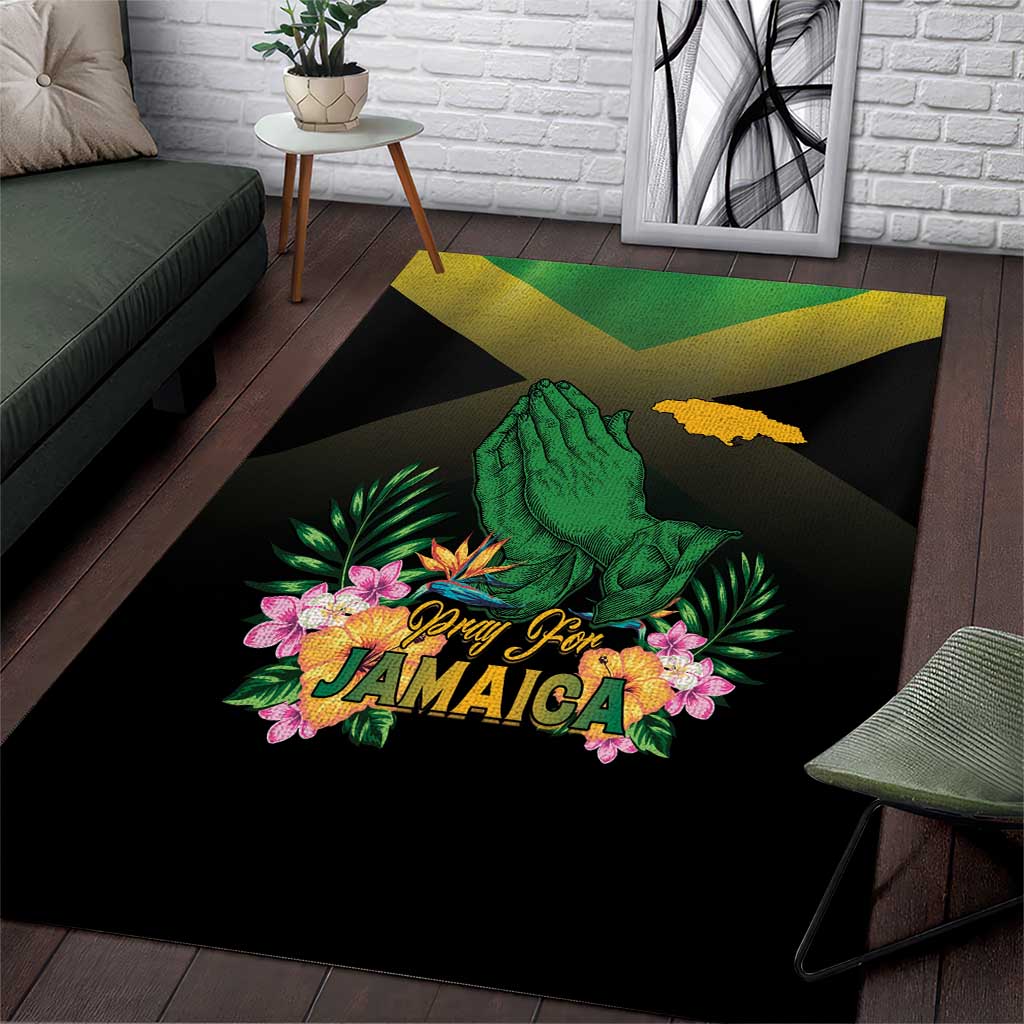 Jamaica Area Rug Stay Strong - Stay Safe by African Pride