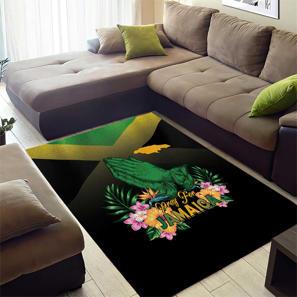 Jamaica Area Rug Stay Strong - Stay Safe - African Pride