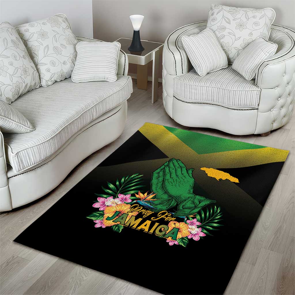 Jamaica Area Rug Stay Strong - Stay Safe - African Pride