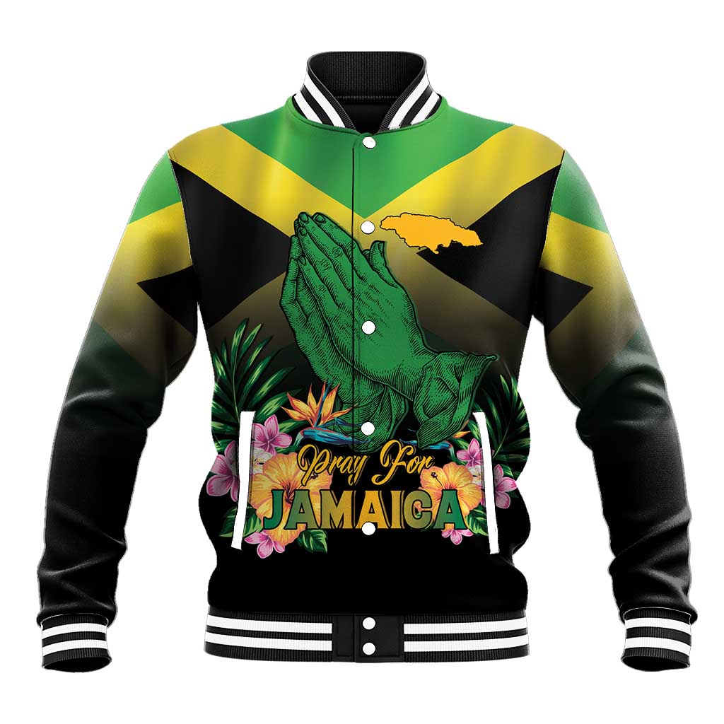 Personalized Jamaica Baseball Jacket Stay Strong - Stay Safe - African Pride
