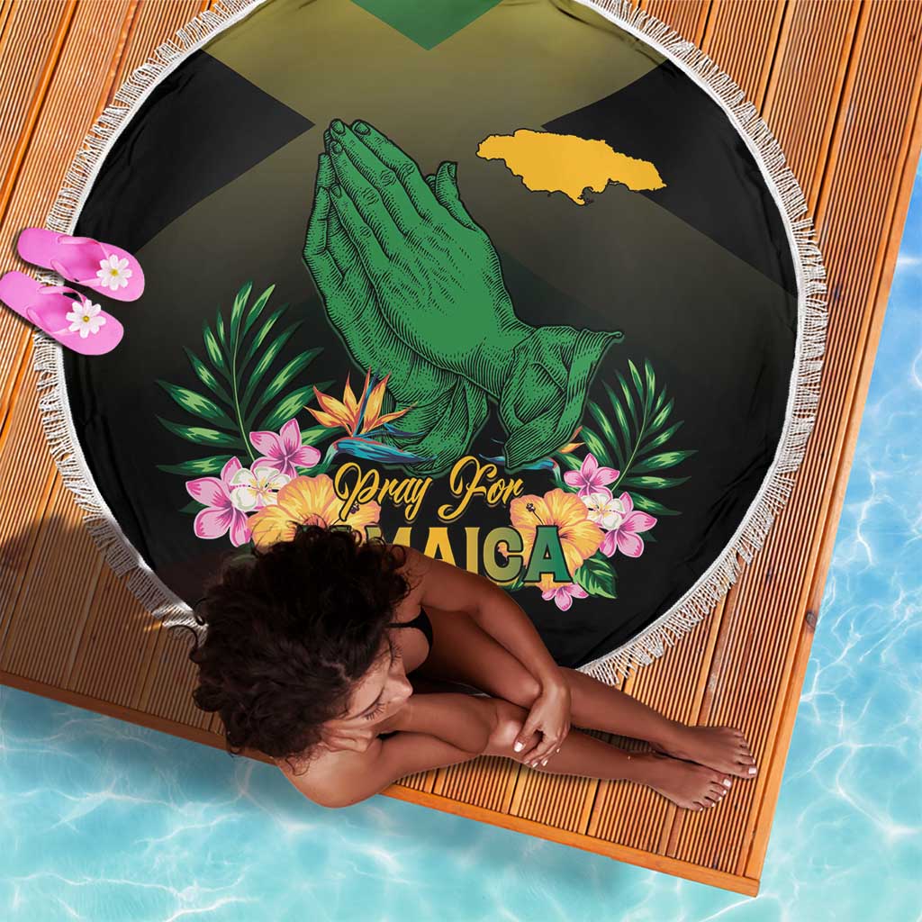 Jamaica Beach Blanket Stay Strong - Stay Safe - African Pride