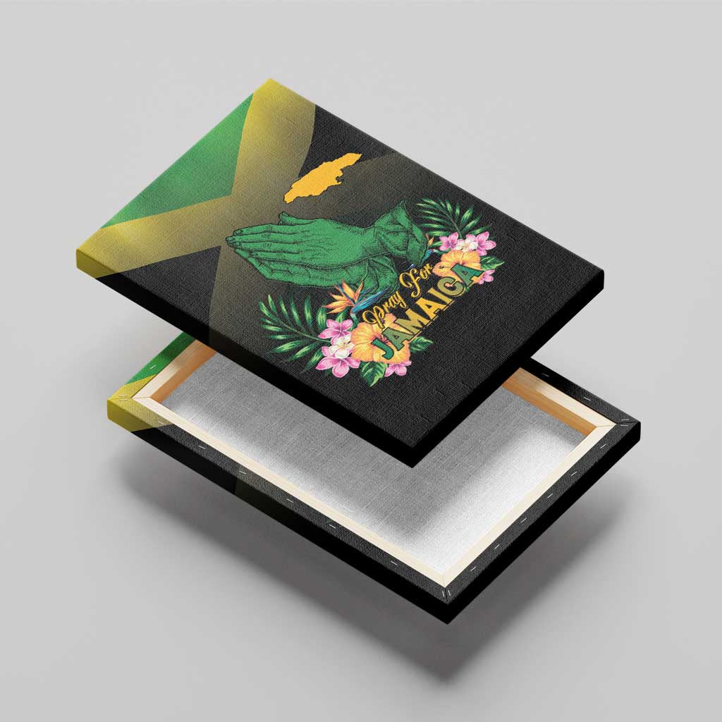 Jamaica Canvas Wall Art Stay Strong - Stay Safe - African Pride