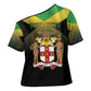 Personalized Pray For Jamaica Cross Shoulder Shirt Jamaica Strong