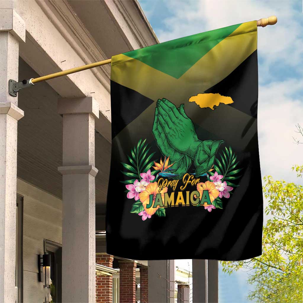 Jamaica Garden Flag Stay Strong - Stay Safe - African Pride