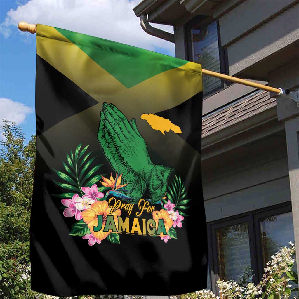 Jamaica Garden Flag Stay Strong - Stay Safe - African Pride
