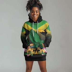 Personalized Jamaica Hoodie Dress Stay Strong - Stay Safe - African Pride