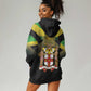 Personalized Jamaica Hoodie Dress Stay Strong - Stay Safe - African Pride