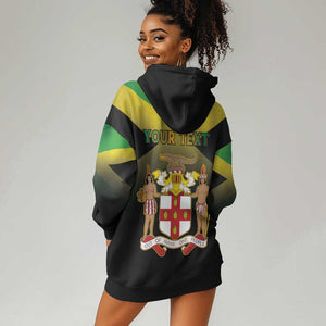Personalized Jamaica Hoodie Dress Stay Strong - Stay Safe - African Pride