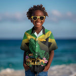 Personalized Jamaica Kid Hawaiian Shirt Stay Strong - Stay Safe - African Pride