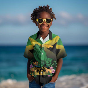 Personalized Jamaica Kid Hawaiian Shirt Stay Strong - Stay Safe - African Pride