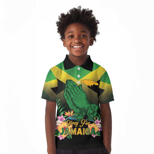 Personalized Jamaica Kid Polo Shirt Stay Strong - Stay Safe - African Pride