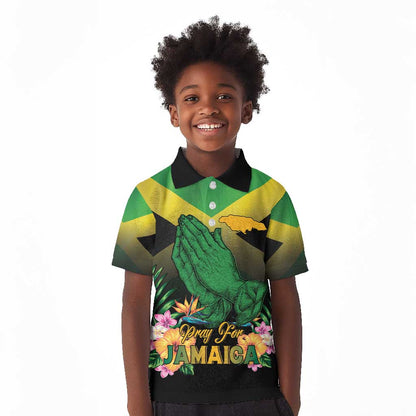 Personalized Jamaica Kid Polo Shirt Stay Strong - Stay Safe - African Pride