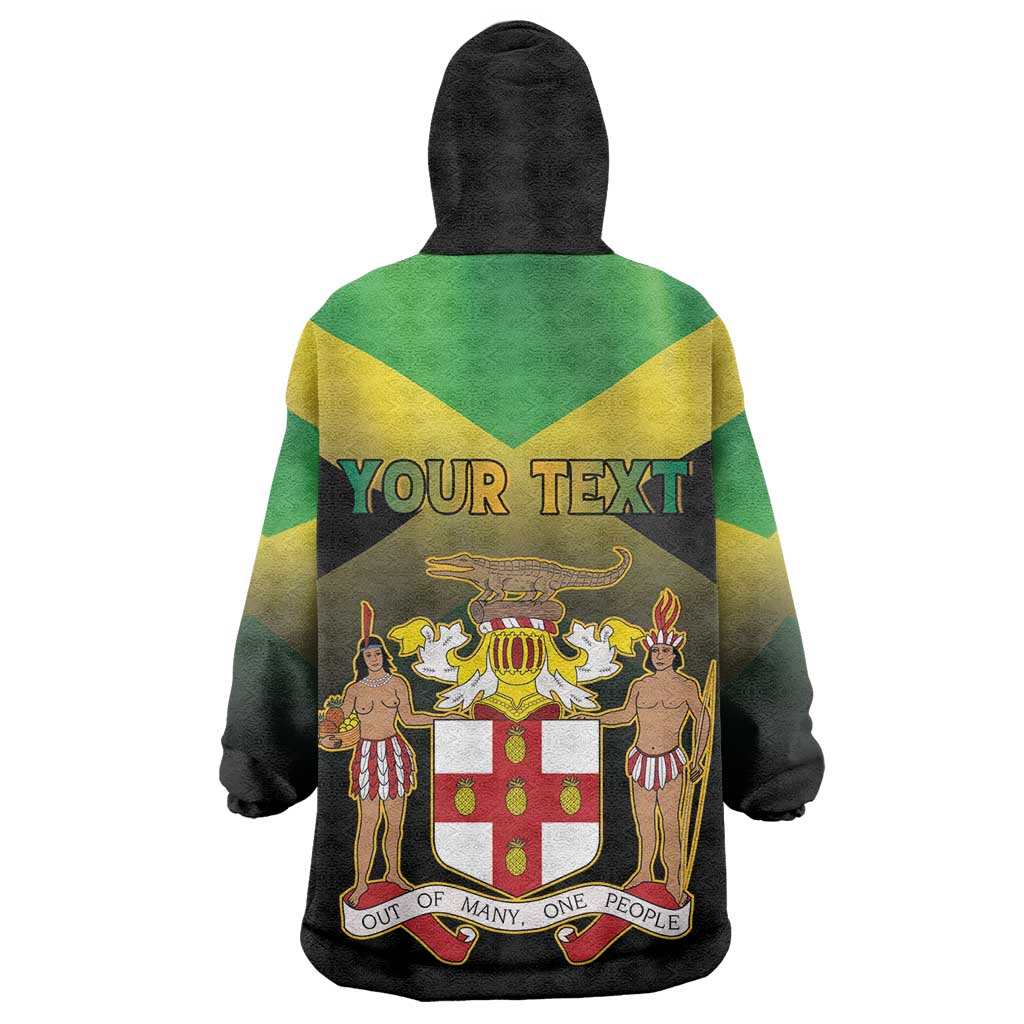 Personalized Jamaica Kid Wearable Blanket Hoodie Stay Strong - Stay Safe - African Pride