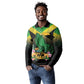 Personalized Jamaica Long Sleeve Polo Shirt Stay Strong - Stay Safe - African Pride