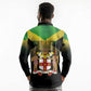 Personalized Jamaica Long Sleeve Polo Shirt Stay Strong - Stay Safe - African Pride