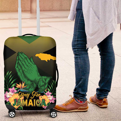 Jamaica Luggage Cover Stay Strong - Stay Safe - African Pride