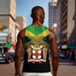 Personalized Jamaica Men Tank Top Stay Strong - Stay Safe - African Pride