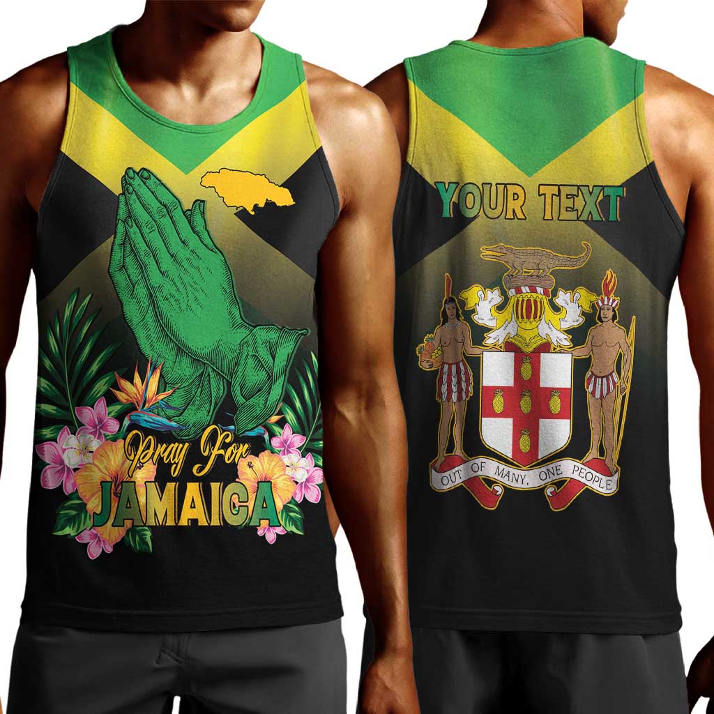 Personalized Jamaica Men Tank Top Stay Strong - Stay Safe - African Pride