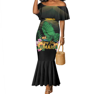 Personalized Jamaica Mermaid Dress Stay Strong - Stay Safe - African Pride