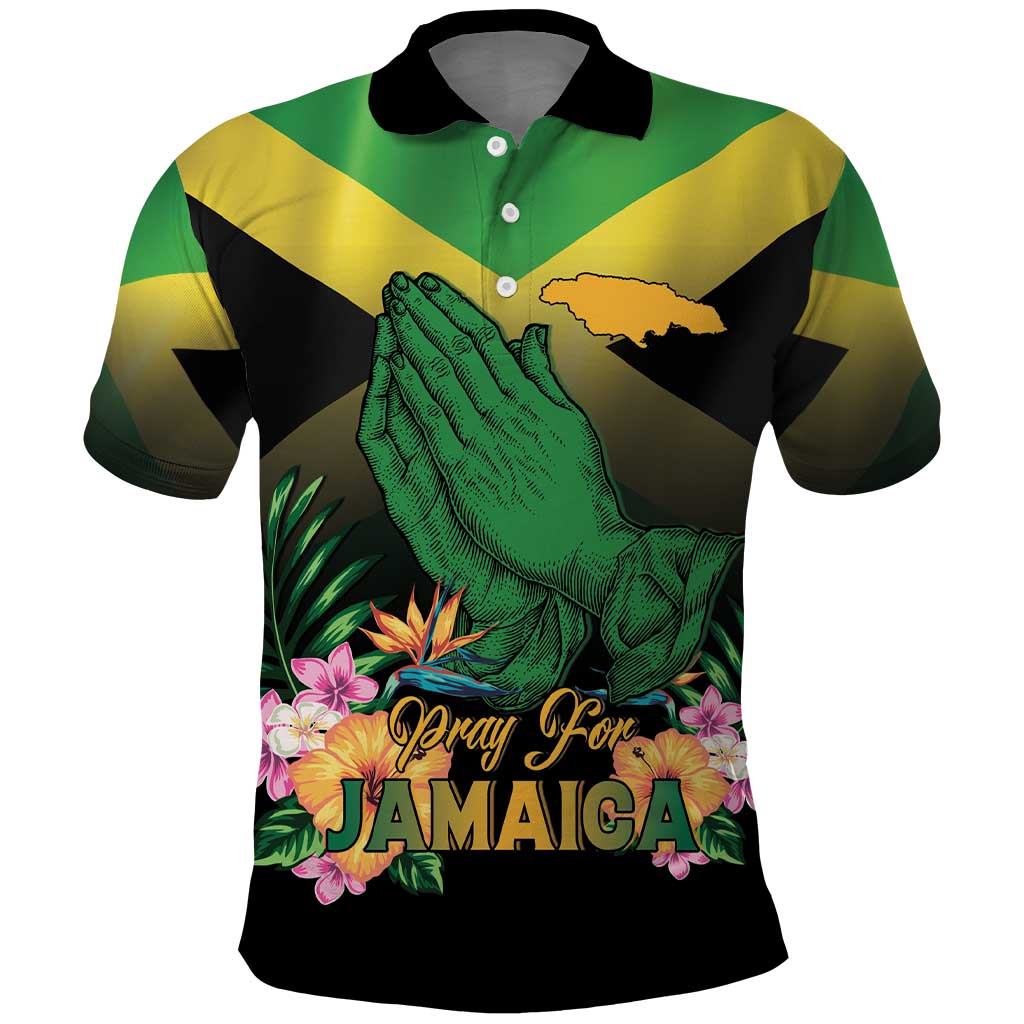 Personalized Jamaica Polo Shirt Stay Strong - Stay Safe - African Pride
