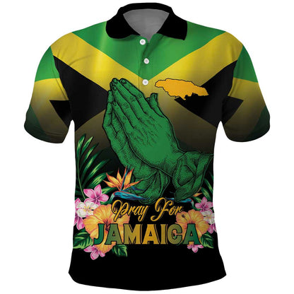 Personalized Jamaica Polo Shirt Stay Strong - Stay Safe - African Pride