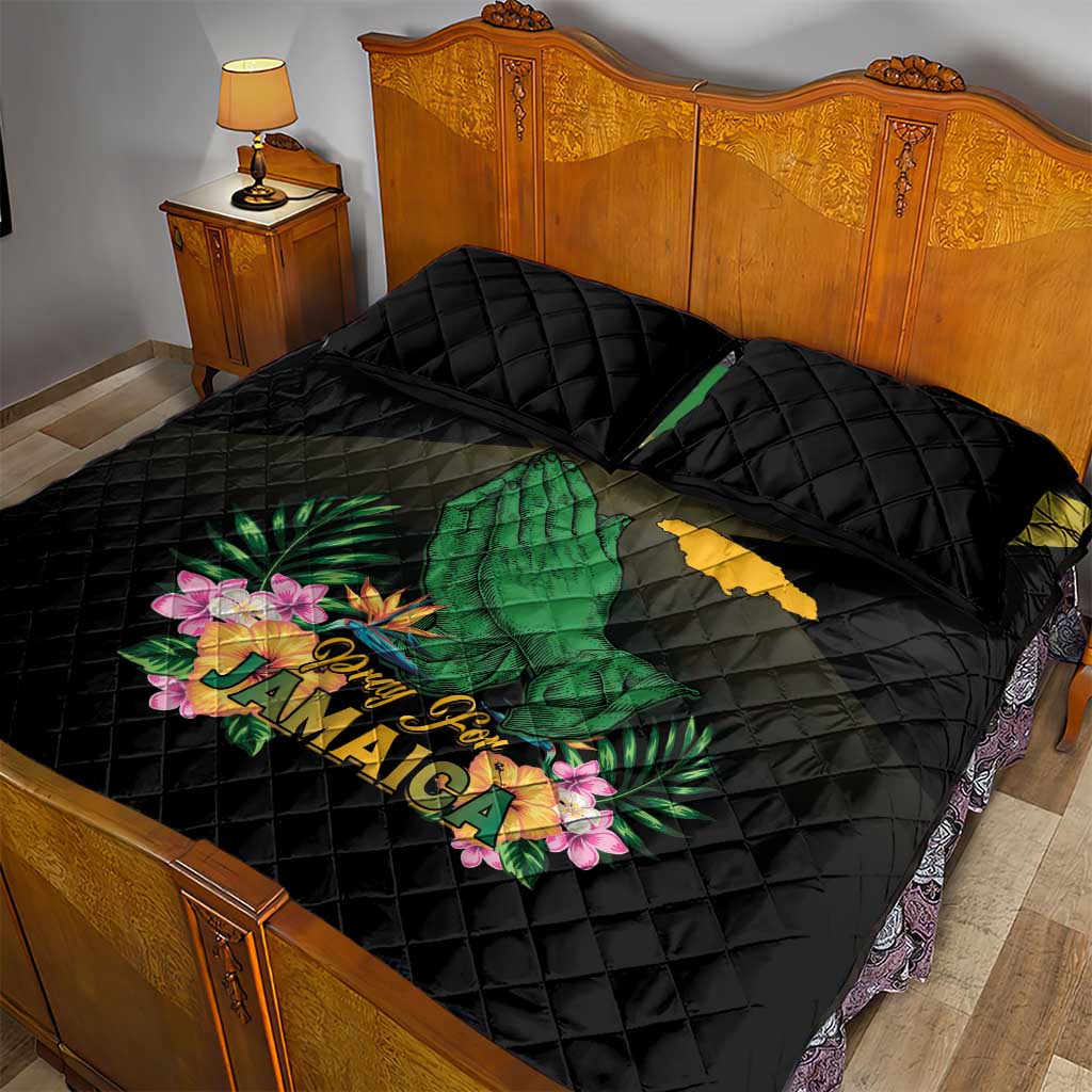 Jamaica Quilt Bed Set Stay Strong - Stay Safe - African Pride