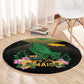 Jamaica Round Carpet Stay Strong - Stay Safe - African Pride