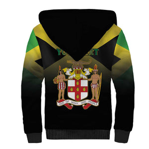 Personalized Jamaica Sherpa Hoodie Stay Strong - Stay Safe - African Pride