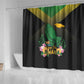 Jamaica Shower Curtain Stay Strong - Stay Safe - African Pride