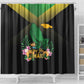 Jamaica Shower Curtain Stay Strong - Stay Safe - African Pride