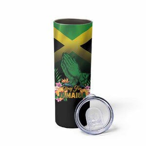 Personalized Jamaica Skinny Tumbler Stay Strong - Stay Safe - African Pride