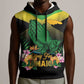 Personalized Jamaica Sleeveless Hoodie Stay Strong - Stay Safe - African Pride