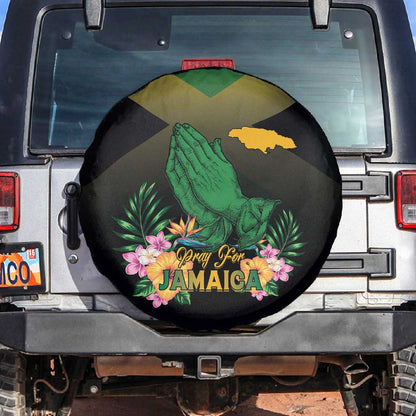 Jamaica Spare Tire Cover Stay Strong - Stay Safe - African Pride