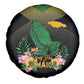 Jamaica Spare Tire Cover Stay Strong - Stay Safe - African Pride