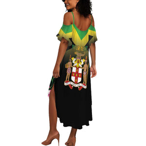 Personalized Jamaica Summer Maxi Dress Stay Strong - Stay Safe - African Pride