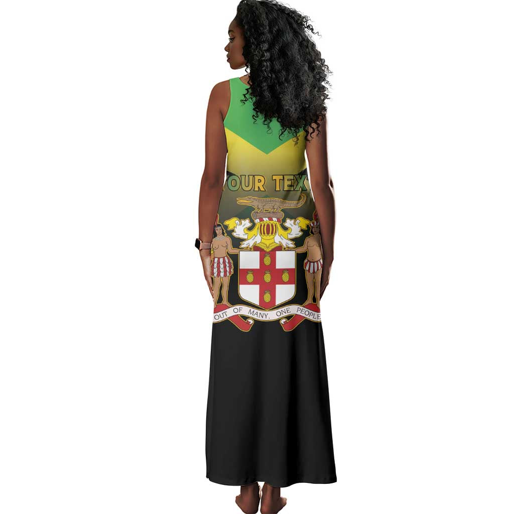 Personalized Jamaica Tank Maxi Dress Stay Strong - Stay Safe - African Pride