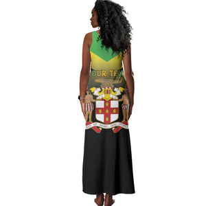 Personalized Jamaica Tank Maxi Dress Stay Strong - Stay Safe - African Pride