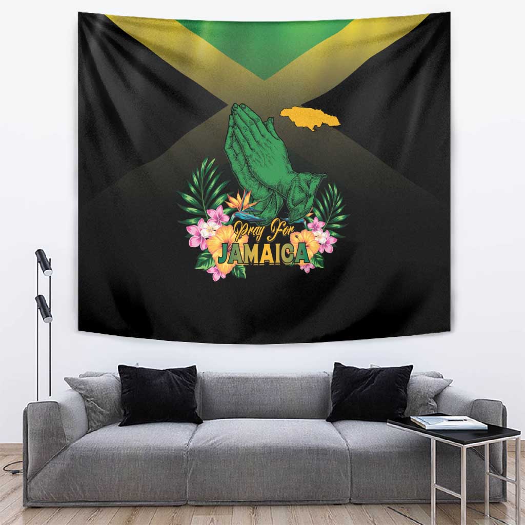 Jamaica Tapestry Stay Strong - Stay Safe - African Pride